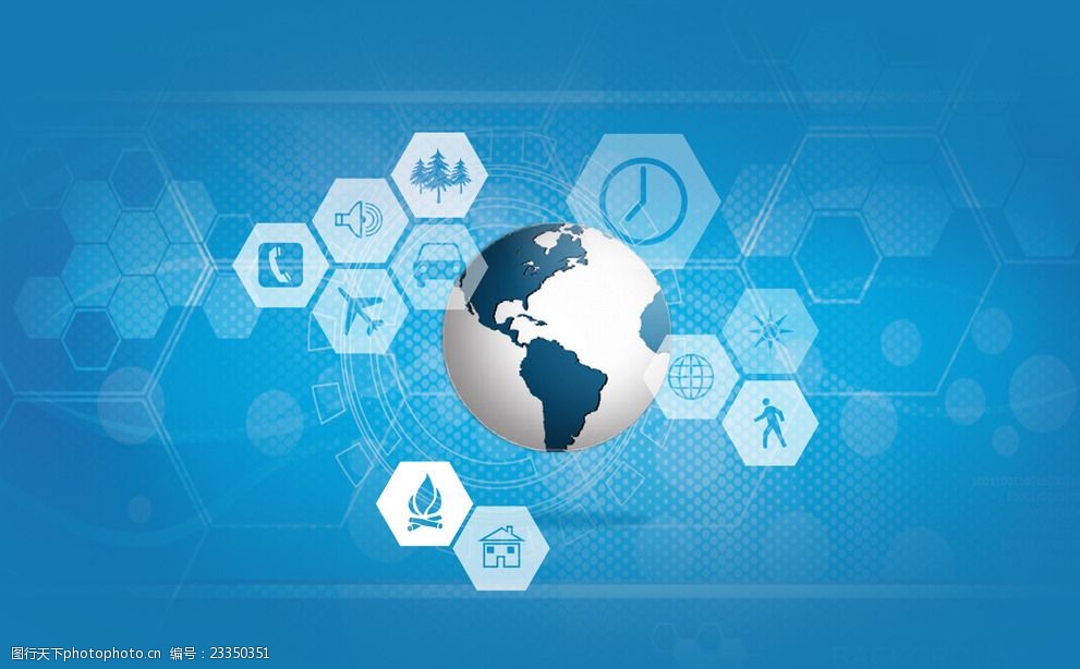 網絡科技地球素材